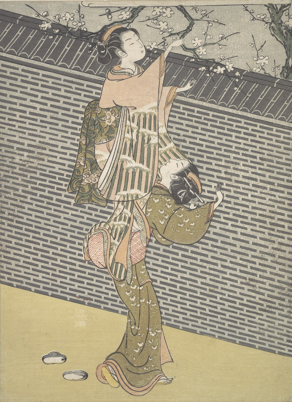 梅の枝折り