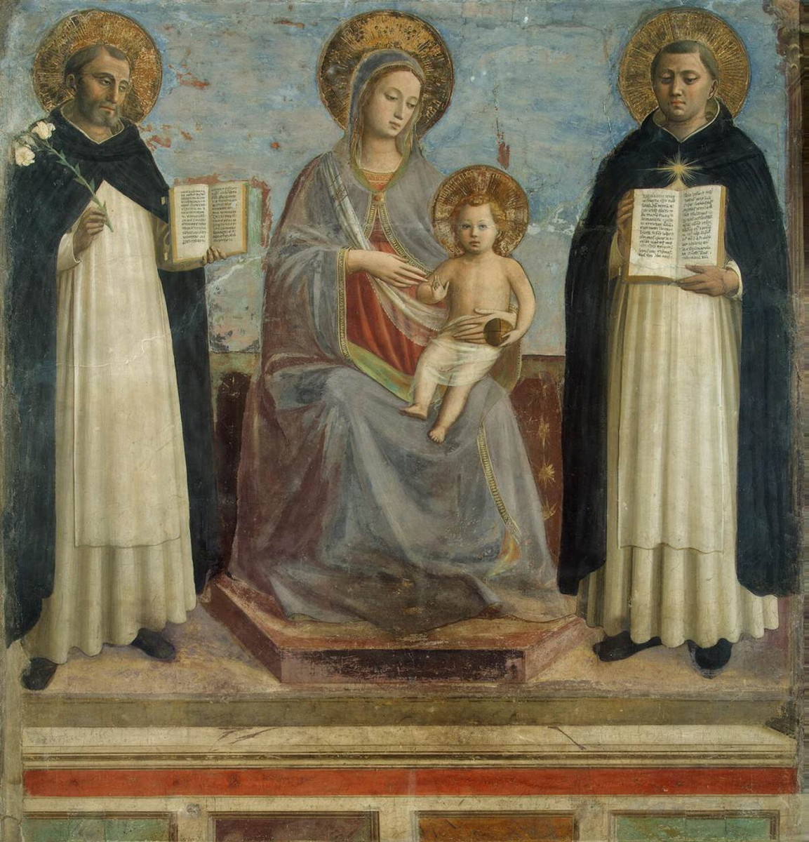 《聖母子と聖ドミニクス、聖トマス・アクィナス》