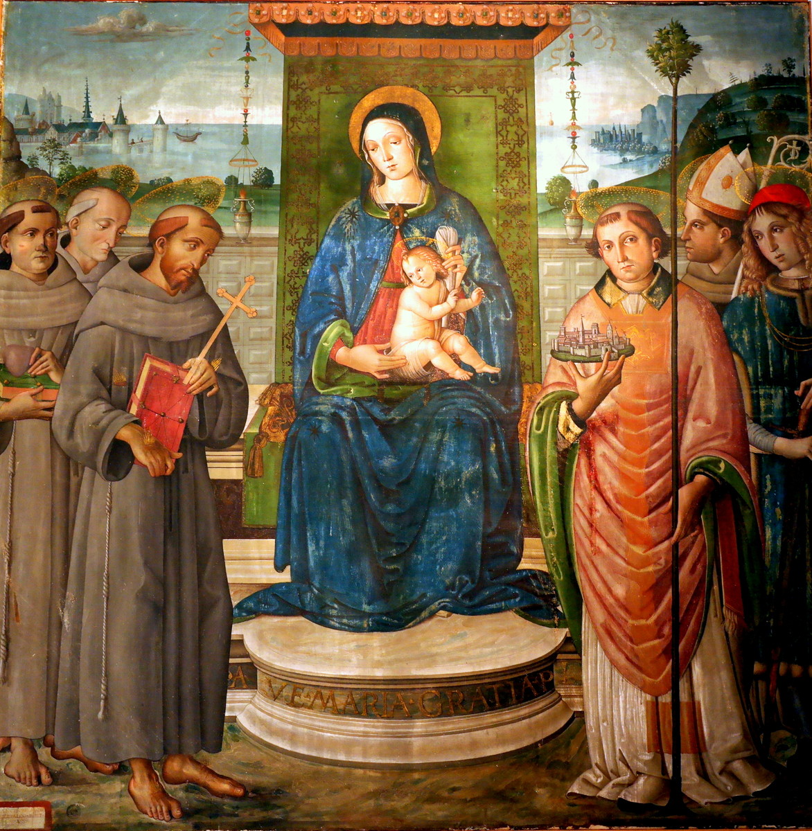 フランチェスコ・メランツィオ 「聖母子と聖人たち」 【1498】