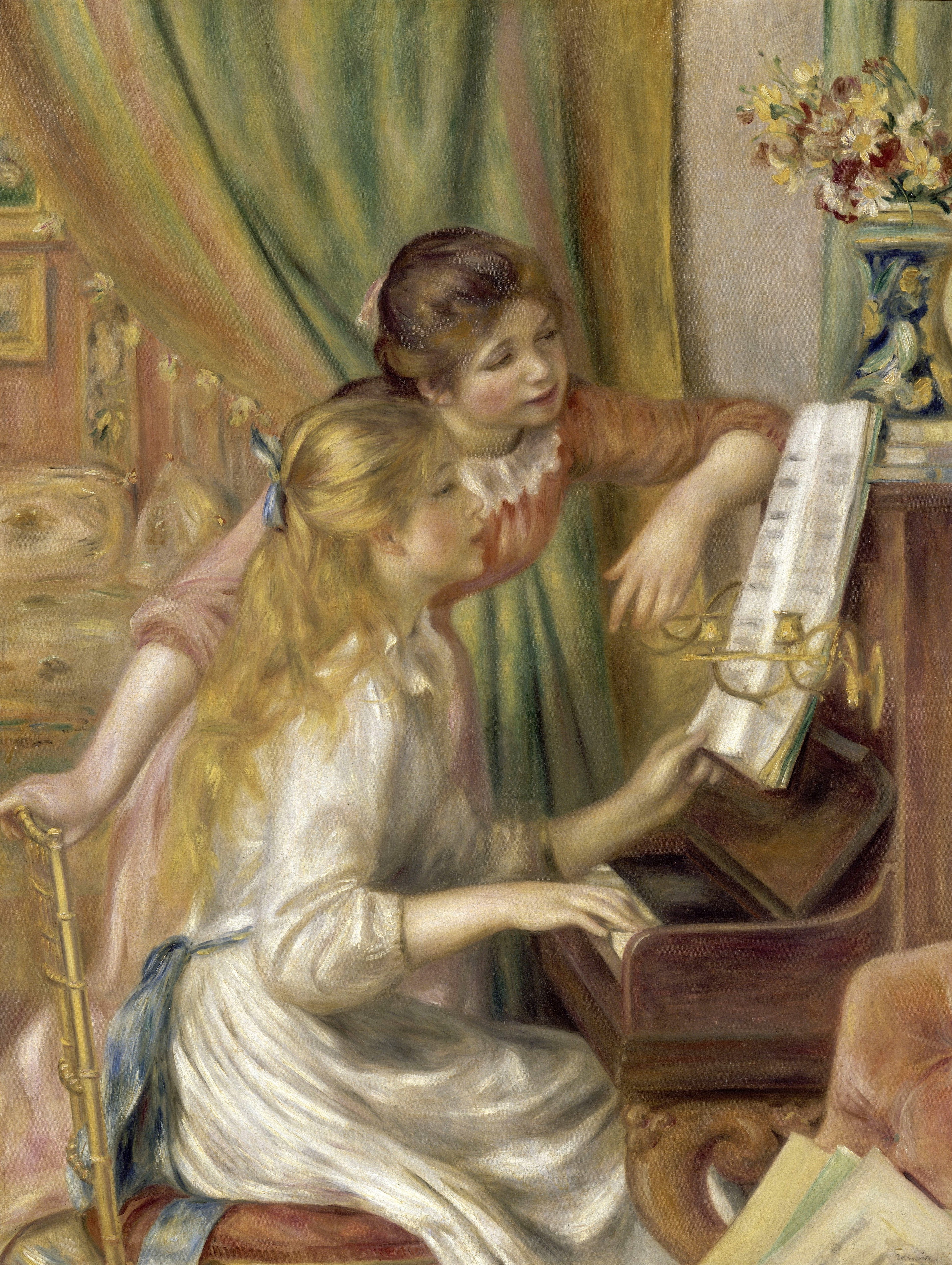 ピアノに寄る娘たち【1892】