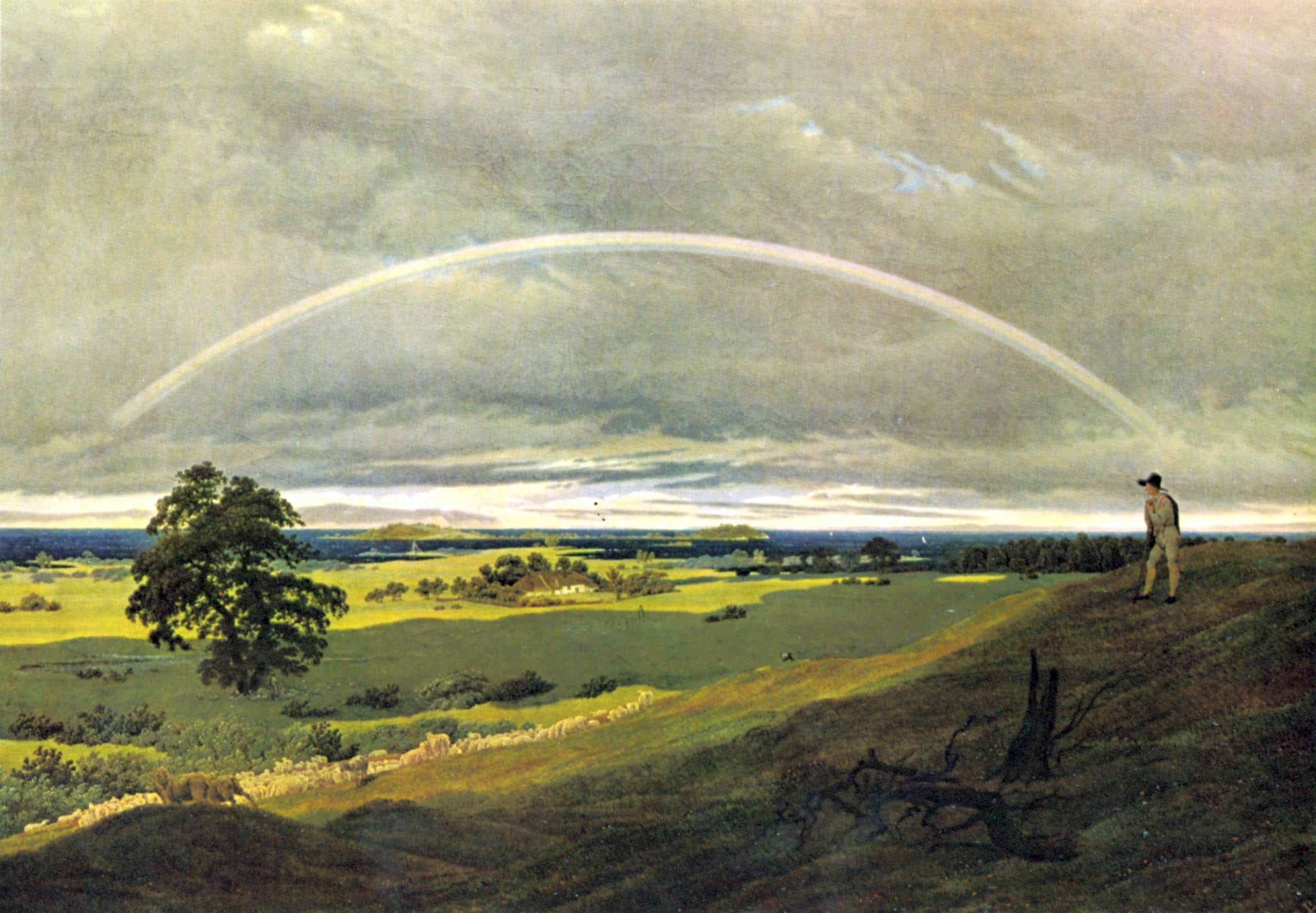 虹のかかったリューゲンの風景【1810】