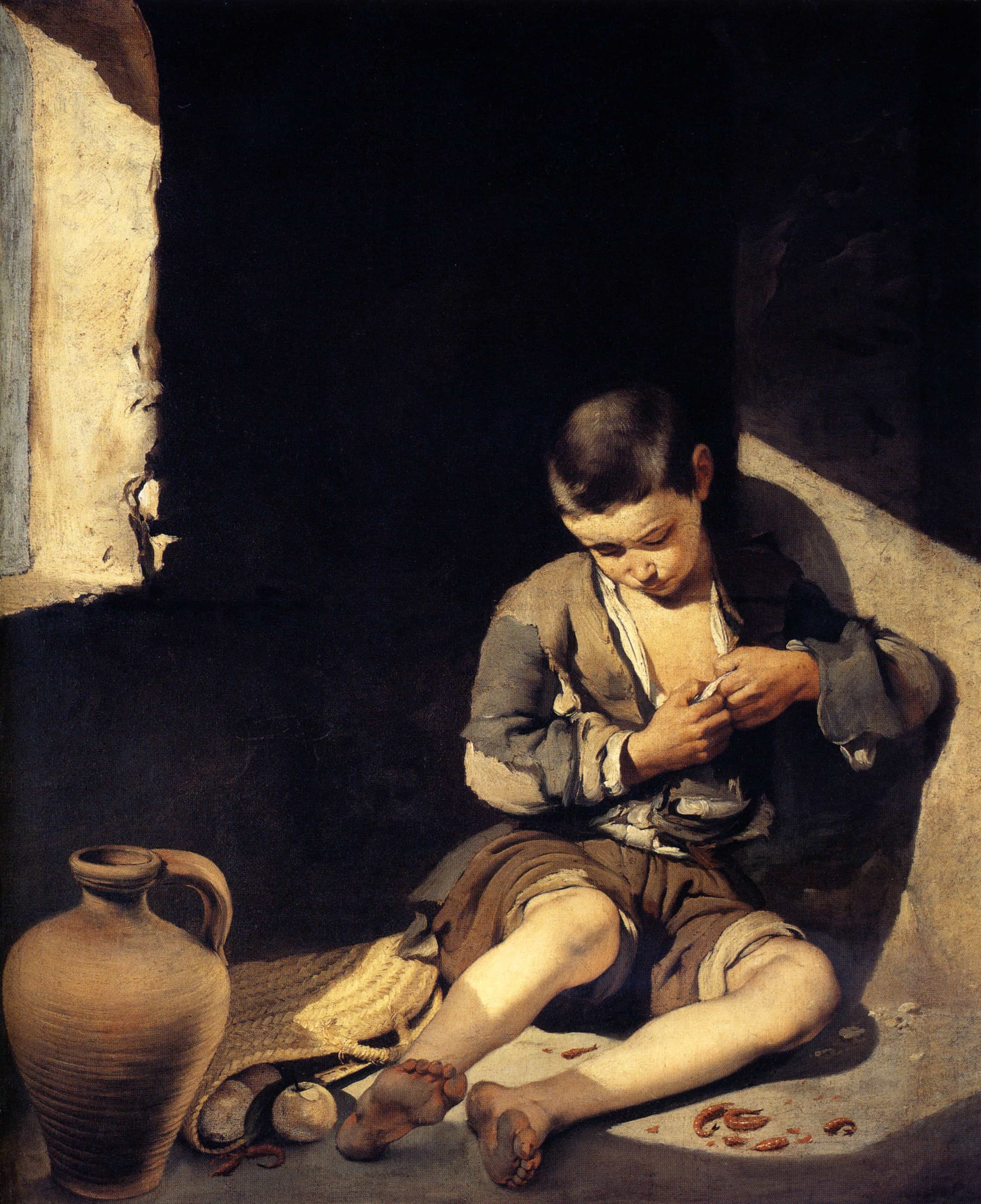 乞食の少年