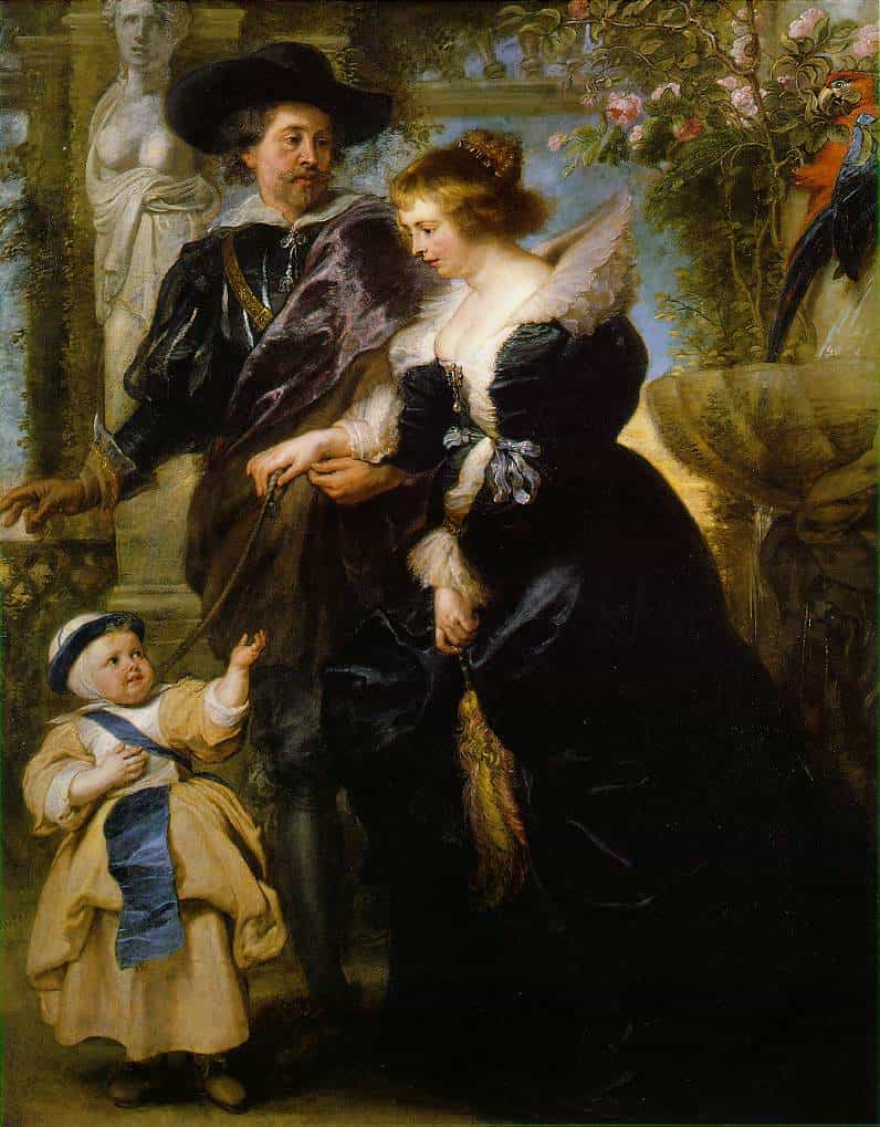 ルーベンス、妻のエレーヌ・フールマンとその子供のひとり